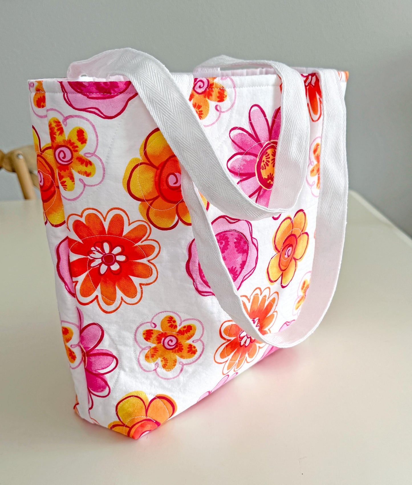 Tote Bag -Beginner Sewing Pattern - Digital PDF - two sizes
