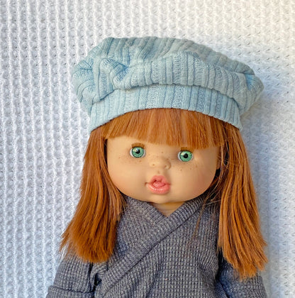 Bitty Baby Doll Knit Beanies and Beret Hat - Digital Sewing Pattern PDF