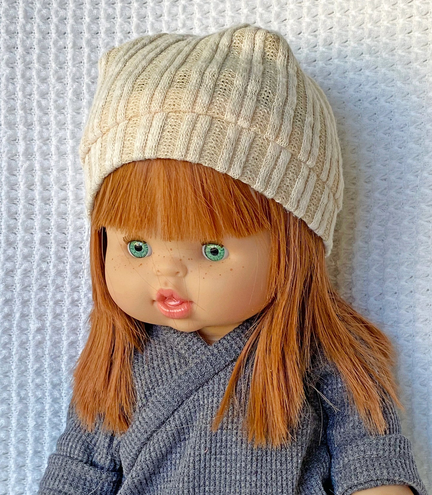 Bitty Baby Doll Knit Beanies and Beret Hat - Digital Sewing Pattern PDF