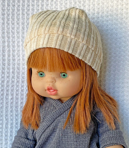 Bitty Baby Doll Knit Beanies and Beret Hat - Digital Sewing Pattern PDF