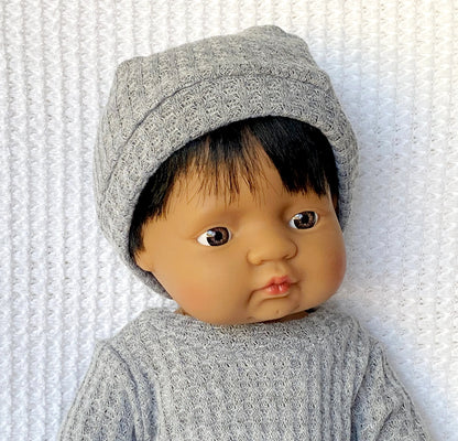 Bitty Baby Doll Knit Beanies and Beret Hat - Digital Sewing Pattern PDF