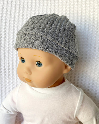 Bitty Baby Doll Knit Beanies and Beret Hat - Digital Sewing Pattern PDF