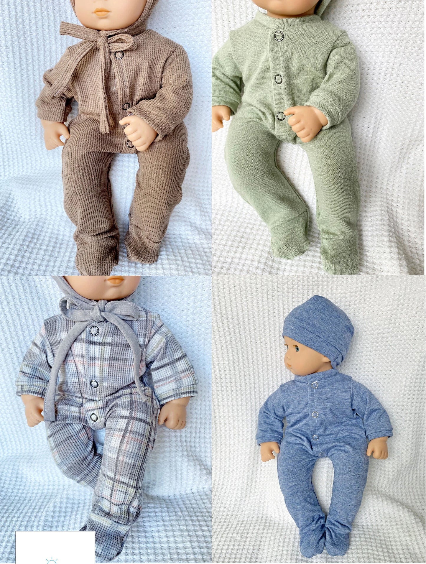 Bitty Baby Doll COMPLETE Sewing Bundle - Pajamas, pants, overalls, t-shirts, hats and more