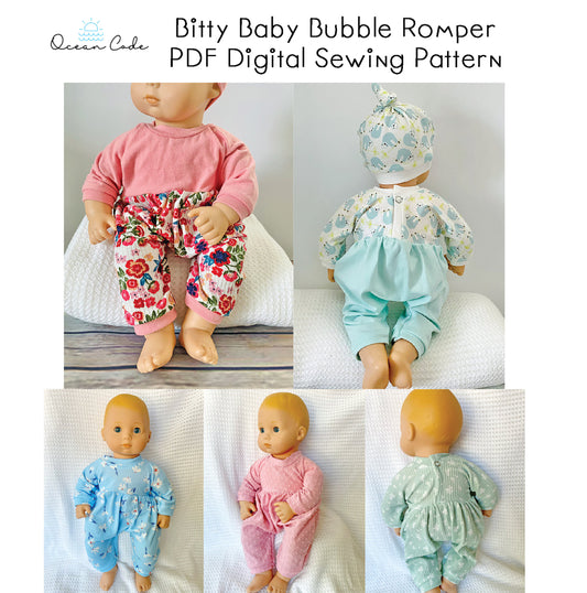 Bitty Baby - Bubble Romper  - Digital PDF Sewing Pattern