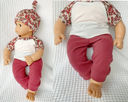 Bitty Baby Doll Raglan T-shirt  Basic Pants & Shorts PDF digital pattern