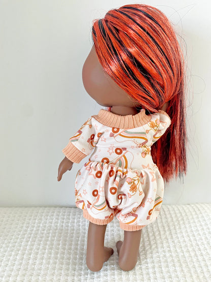 Mia/Mio Doll - Bubble Romper; tank, shorties, pants long sleeve PLUS Beret & Beanie Hat F Sewing Pattern Nine's D'Onil