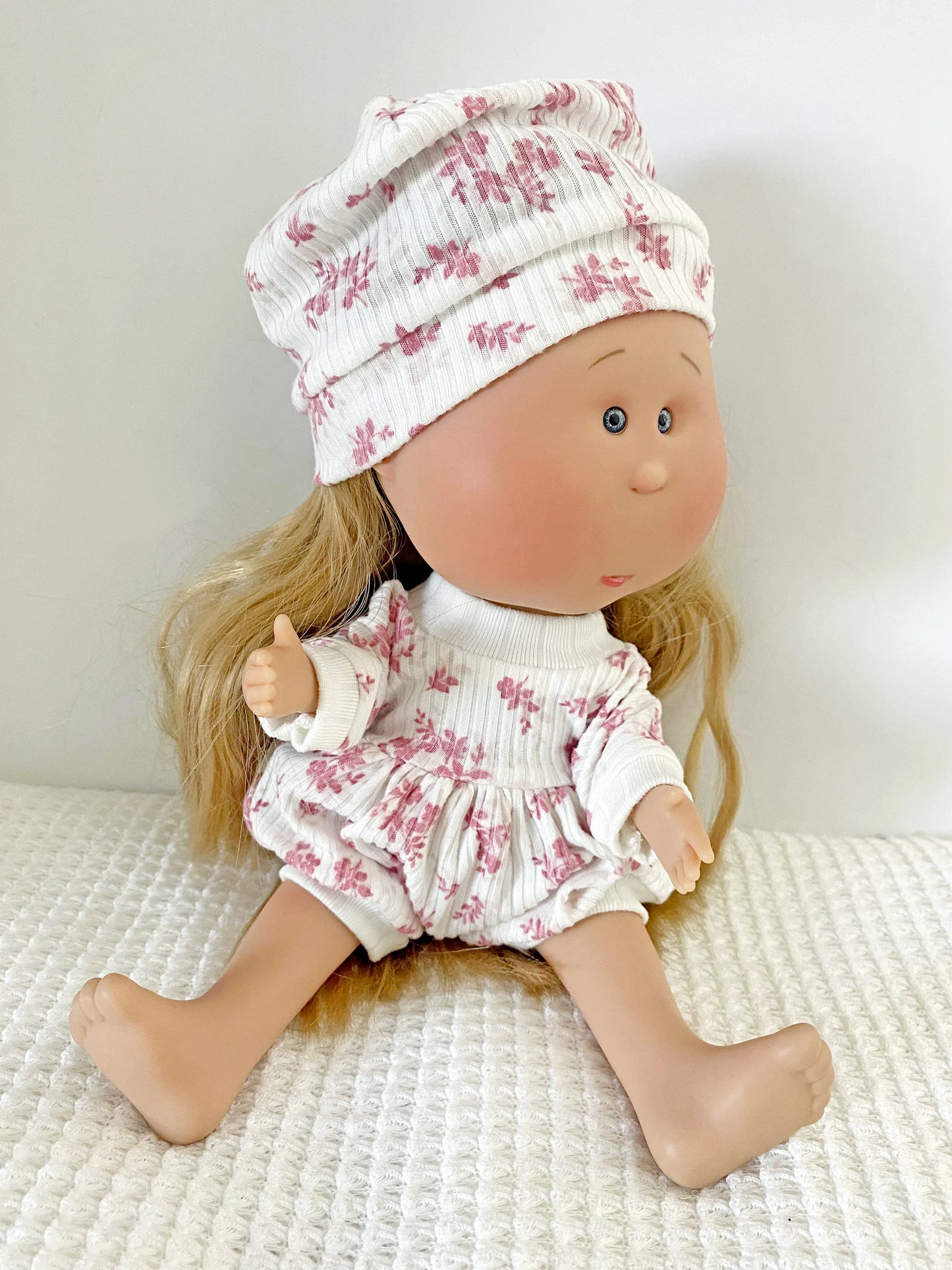 Mia/Mio Doll - Bubble Romper; tank, shorties, pants long sleeve PLUS Beret & Beanie Hat F Sewing Pattern Nine's D'Onil