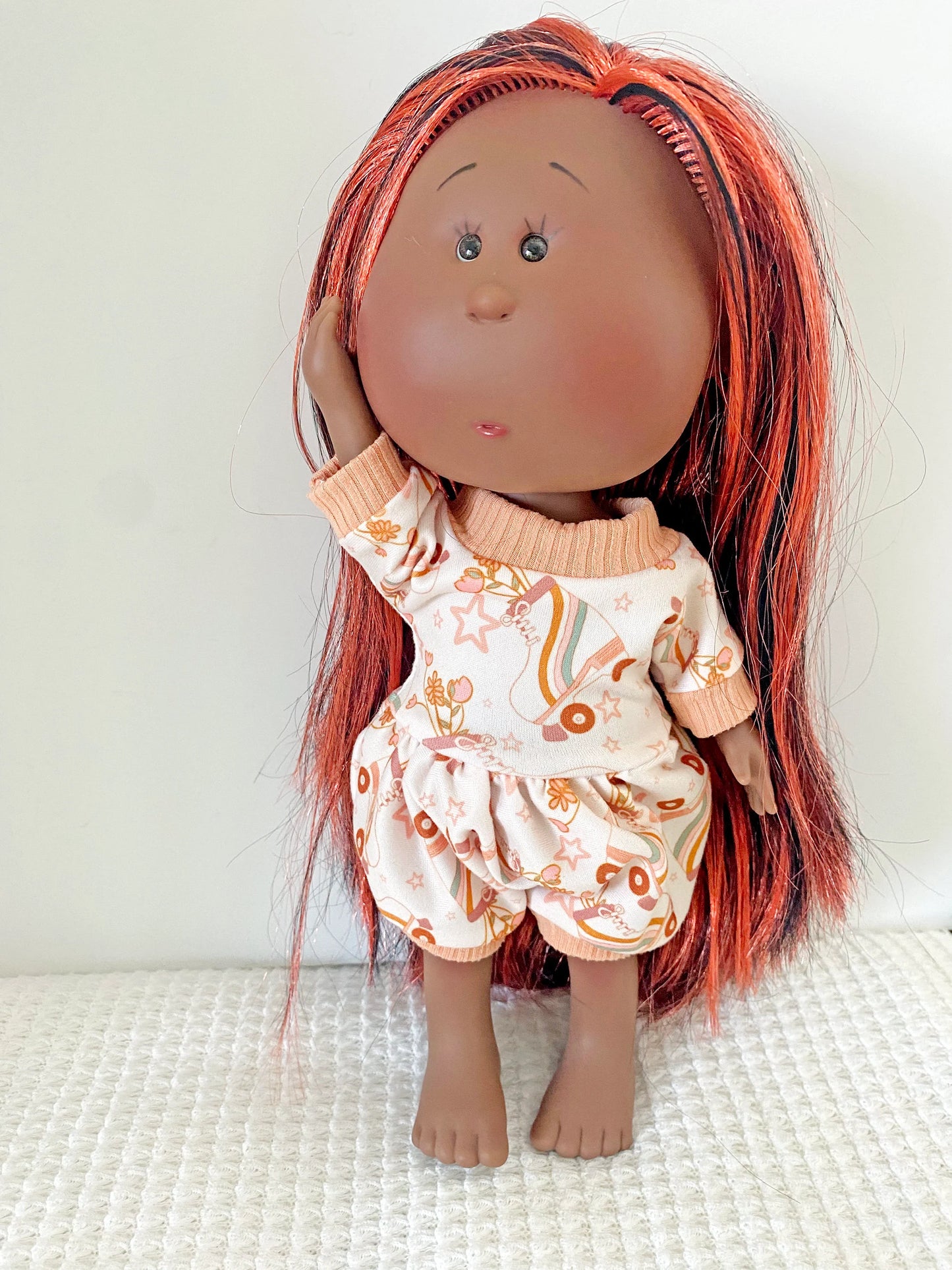 Mia/Mio Doll - Bubble Romper; tank, shorties, pants long sleeve PLUS Beret & Beanie Hat F Sewing Pattern Nine's D'Onil