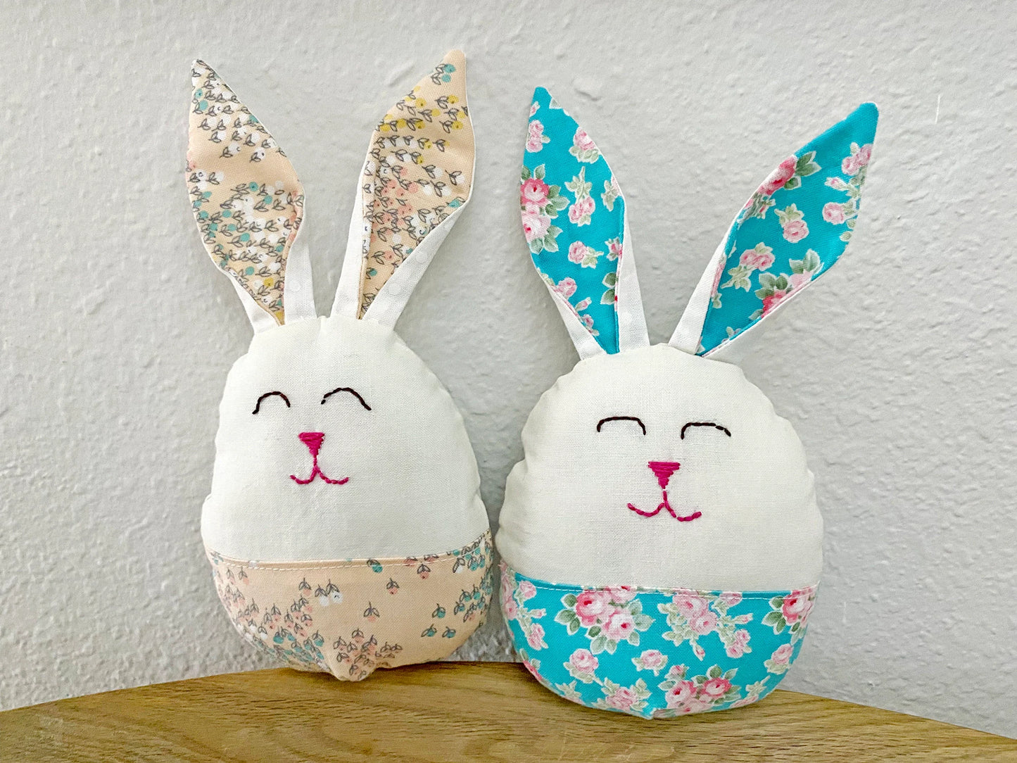 Easter Egg Bunny, Stuffed. 3 sizes and 2 ear options Digital Sewing Pattern PDF