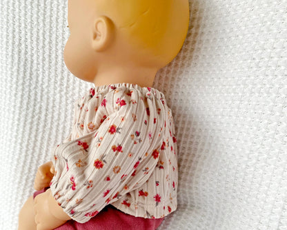 Bitty Baby Doll Peasant dress, top and shorties - Digital PDF Sewing Pattern