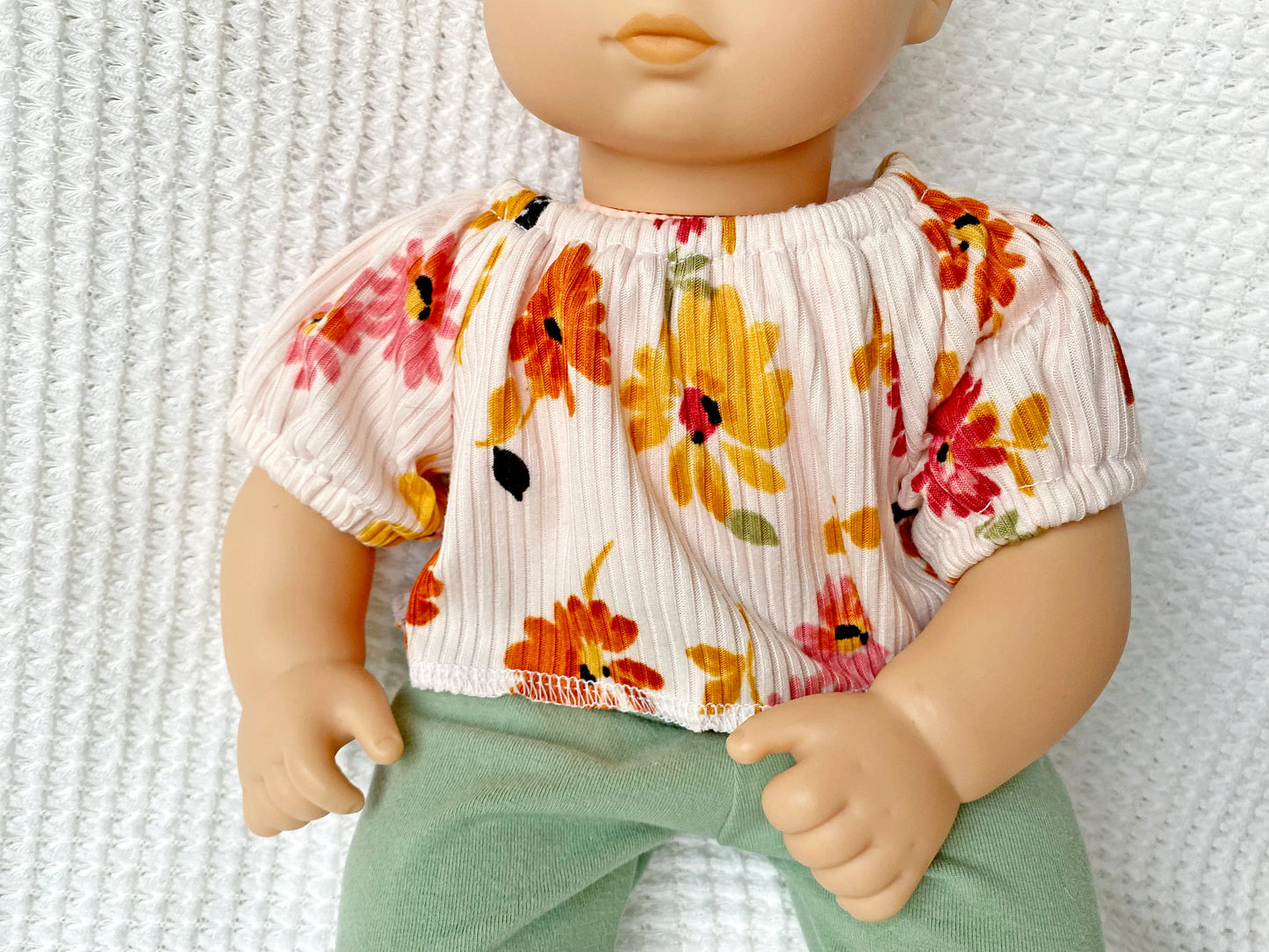 Bitty Baby Doll Peasant dress, top and shorties - Digital PDF Sewing Pattern
