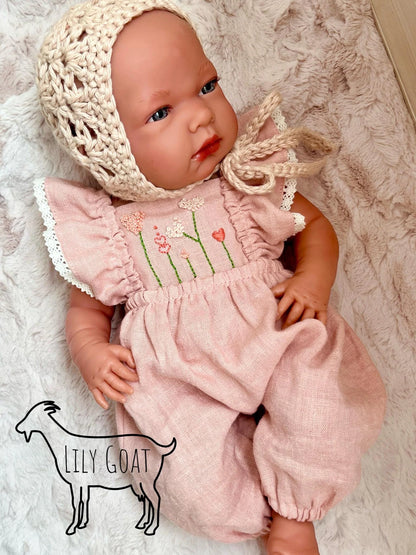 Bitty Baby Doll Ruffle Strap Romper PDF Sewing Pattern (T-shirt not included)