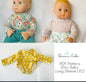 Bitty Baby Doll - Long Sleeve Onsie, T-shirt, Leotard - Digital PDF Sewing Pattern