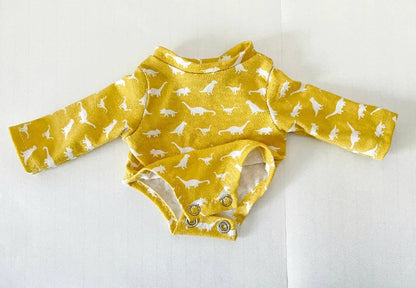 Bitty Baby Doll - Long Sleeve Onsie, T-shirt, Leotard - Digital PDF Sewing Pattern