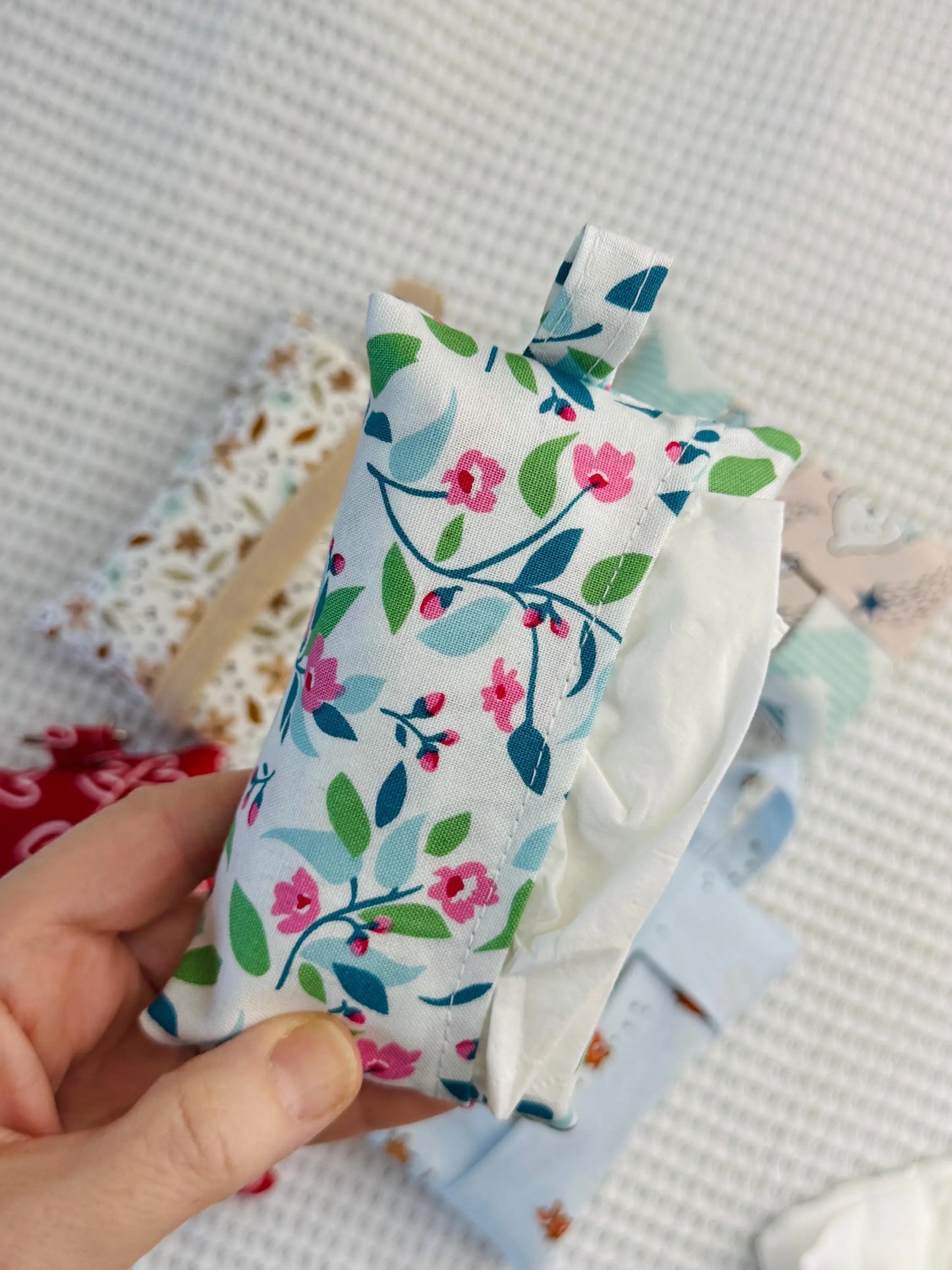 Tissue Pouch Napkin Holder - 3 different options - pdf digital sewing pattern