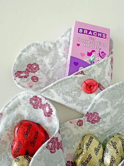 Fabric Heart Pocket Valentine's Gift Candy Love Note PDF Digital Sewing Pattern