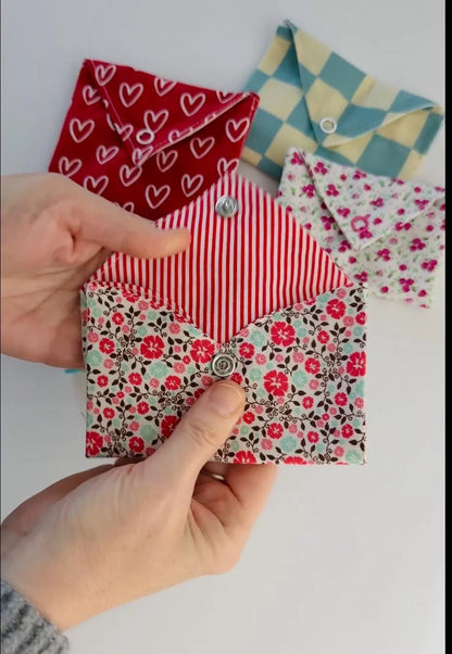 Fabric Heart Envelope - Valentine's Love Note - PDF Digital Sewing Pattern
