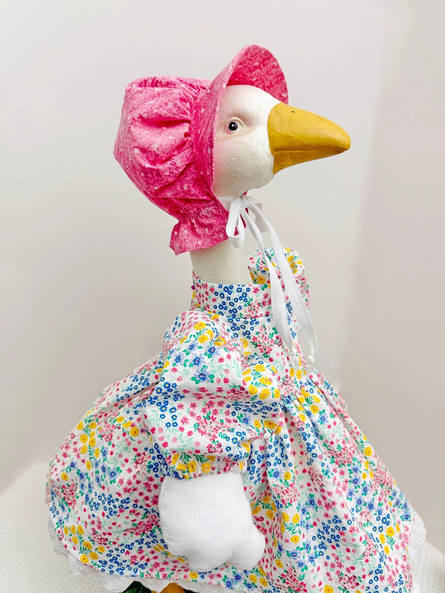 23 Inch Porch Goose Dress, Bonnet and Wings. Digital Sewing Pattern