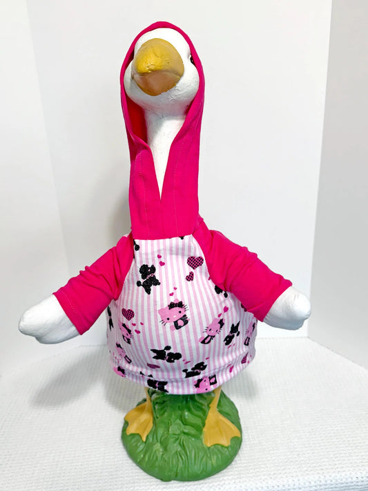 23" Goose Hello Kitty Pink Hoodie