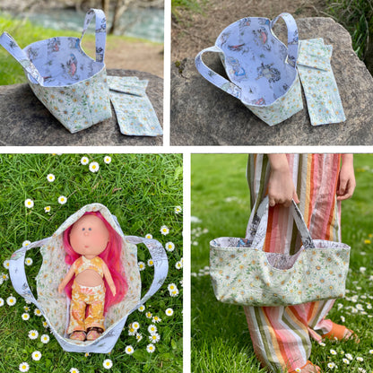 Baby Doll Basket Bed - PDF Sewing Pattern Digital Download